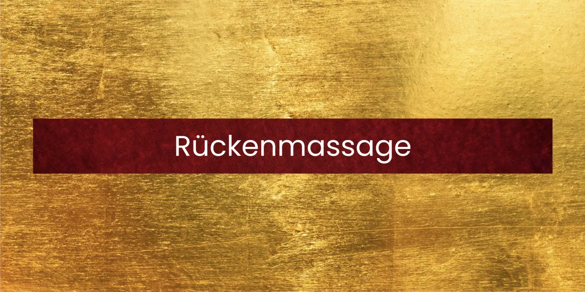 Individuelle Meisma Rückenmassage in Berlin-Wilmersdorf