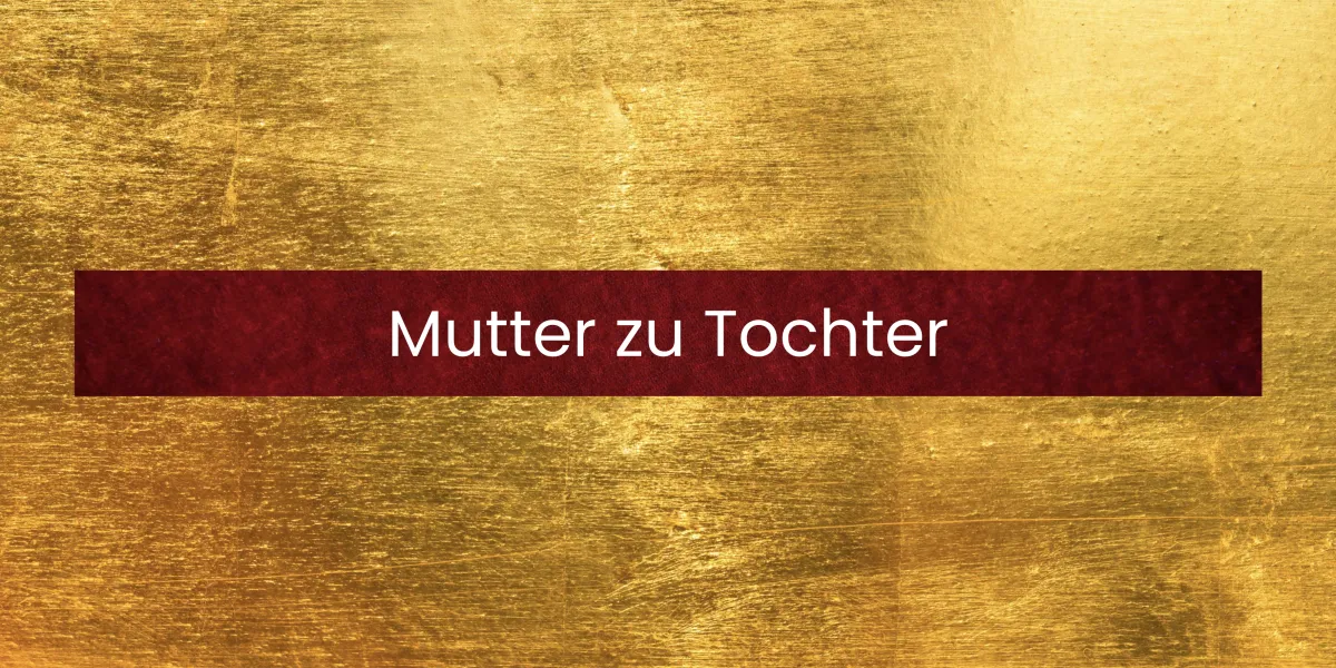 Persönlicher Meisma Massagegutschein von einer Mutter für ihre erwachsene Tochter